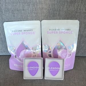 Blendish Silicone Pallet Ring And Makeup Sponge + Scrubber Set By Supersponge